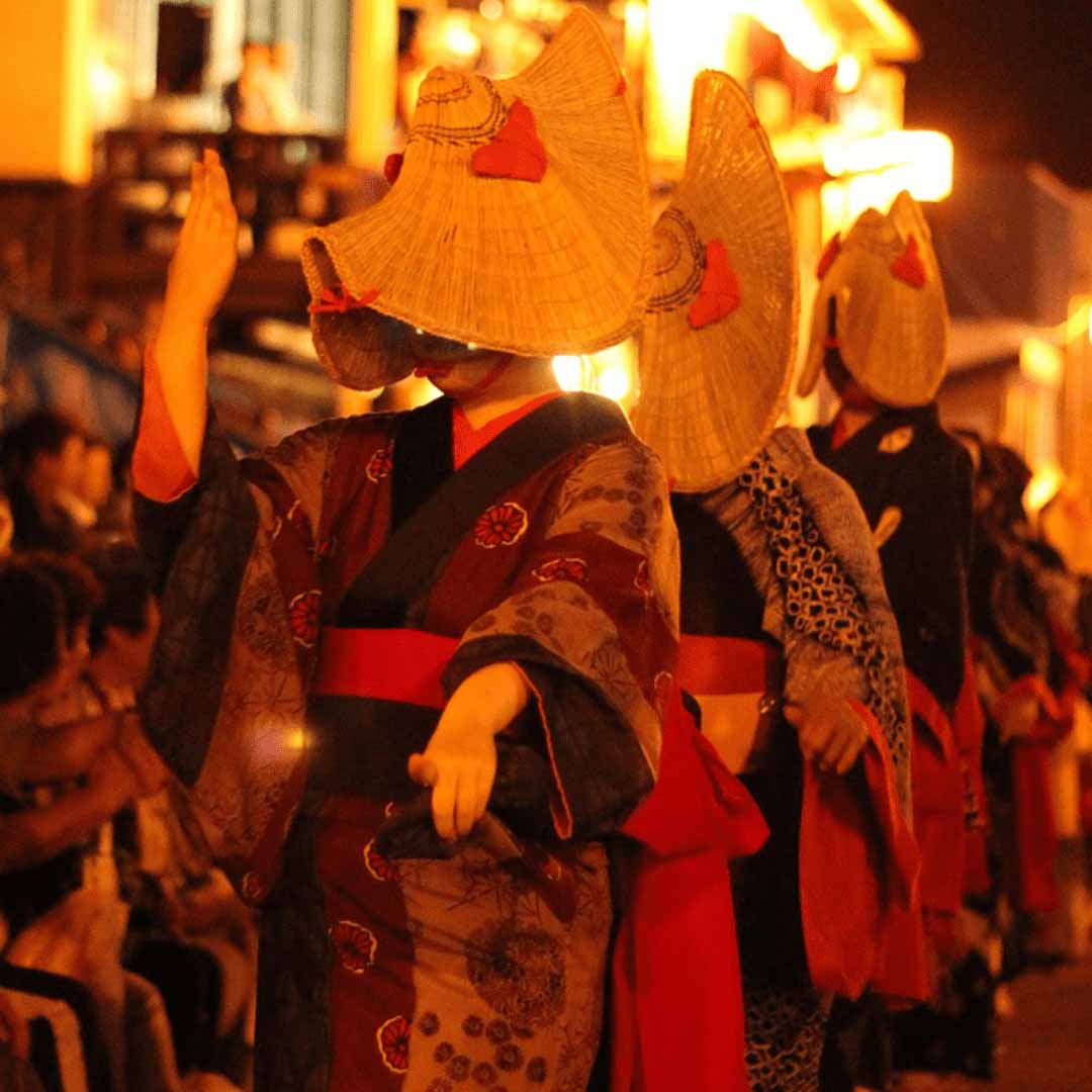 祭り画像西馬音内盆踊り