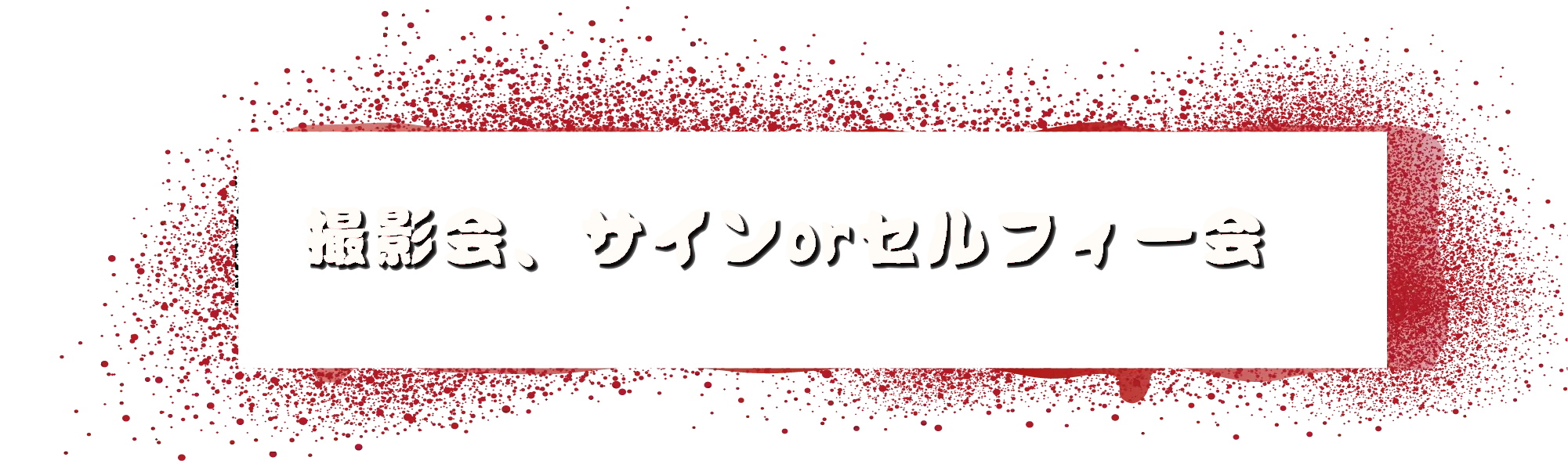 撮影会、サインorセルフィー会