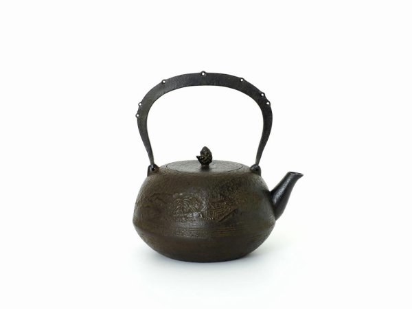 鉄瓶　平丸型　みちのく　1.7L