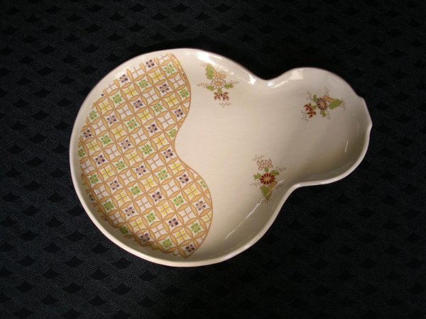 ひょうたん皿（大）無貫入