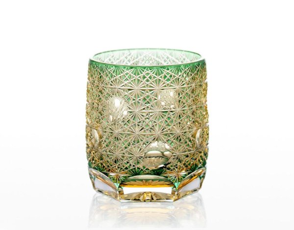 重ね色目ロックグラス　「毬藻」(T754-3035-WUG)　展示のみ