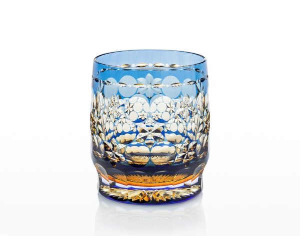 重ね色目ロックグラス　「玉舞」(T754-2708-WUB)　展示のみ
