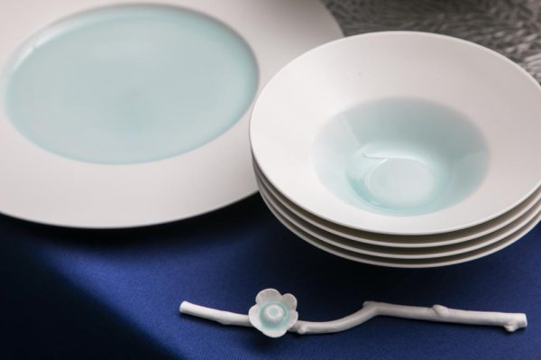 agasuke サラダボウルS 青磁掛け分け