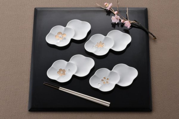 小分け花皿・金銀