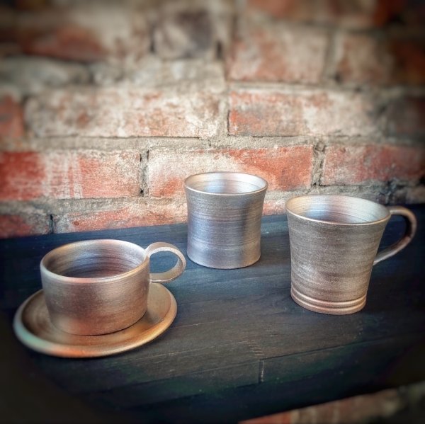 銀窯変　マグカップ