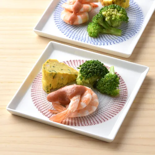 色染め流し 13.5スクエアプレート