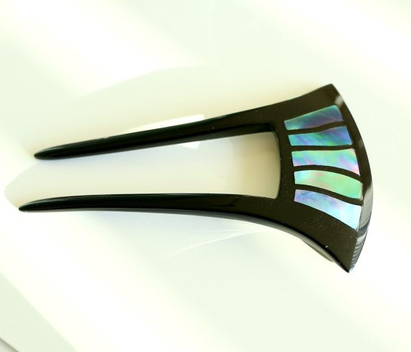 螺鈿（らでん）かんざし　鳥居型