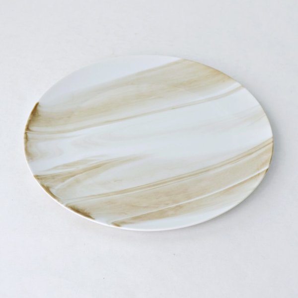 オーブ28㎝プレート（ブラウン）