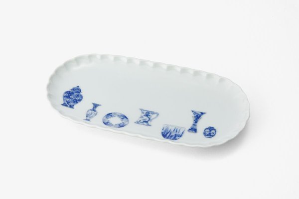 ブルーチャイナ　クッキートレイ