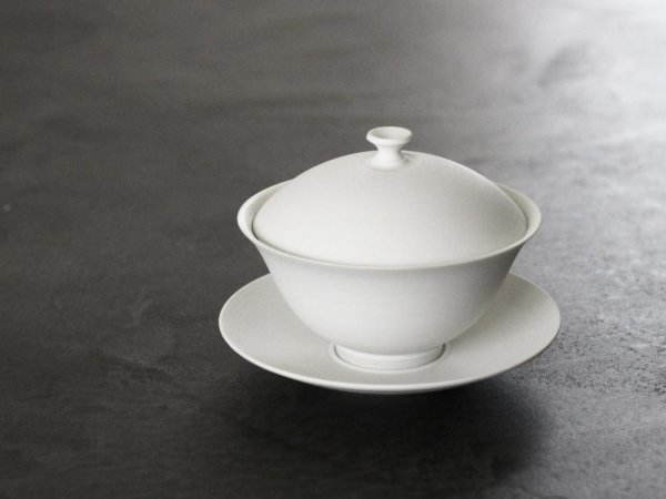 白磁　蓋碗