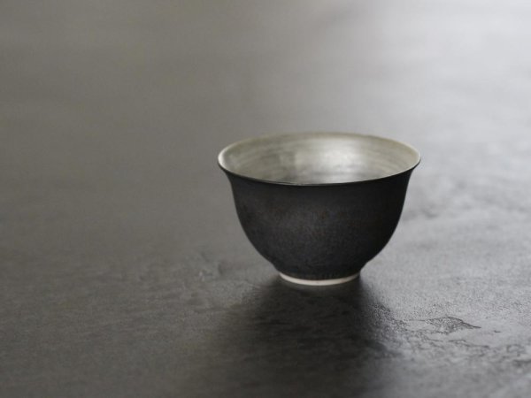 内銀彩　丸茶杯
