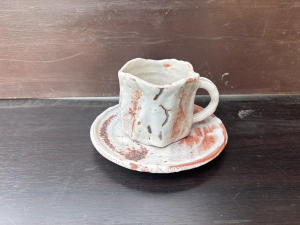 志野コーヒー碗皿