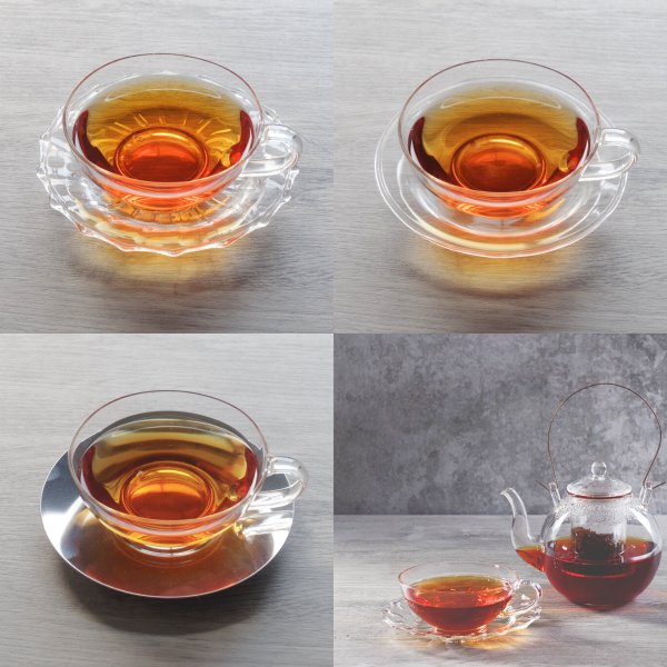 【透-Tou-】ガラスティーカップ＆ソーサー