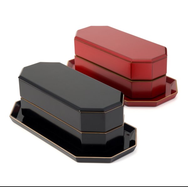 輪島塗　重箱　八角