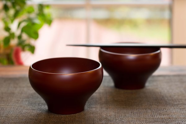 古代あかね塗り　フリー椀