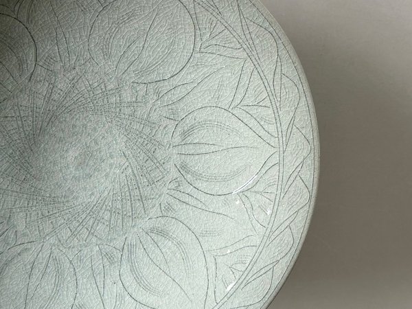 掻き落とし大皿