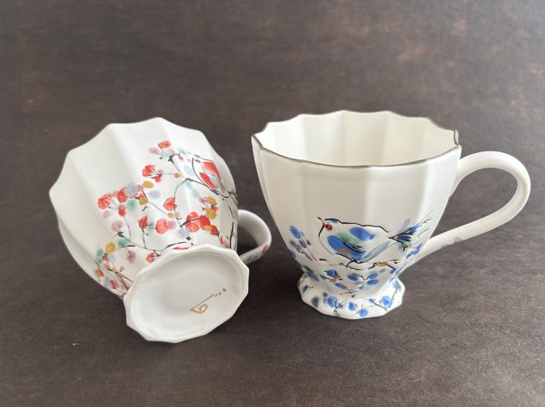 実り　青い鳥と赤い鳥　パラソルマグカップ