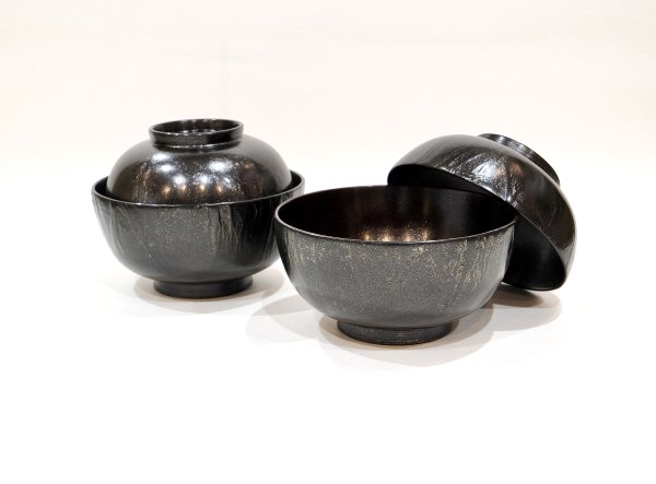 銀彩和紙張椀・空／曙