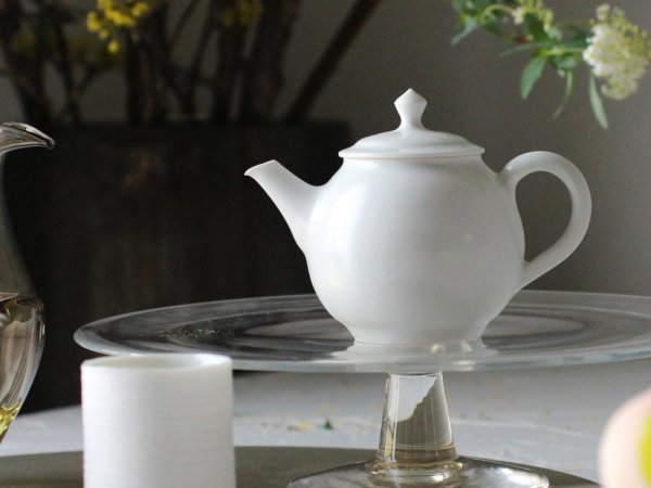 淡雪青磁 茶壺 