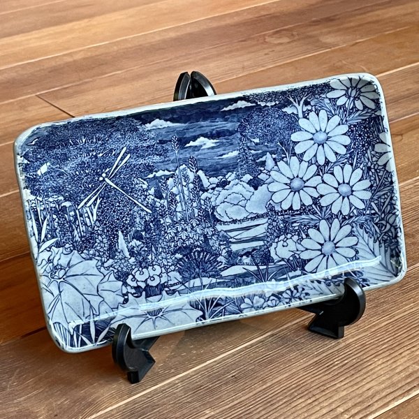 甦る森林　飾り皿